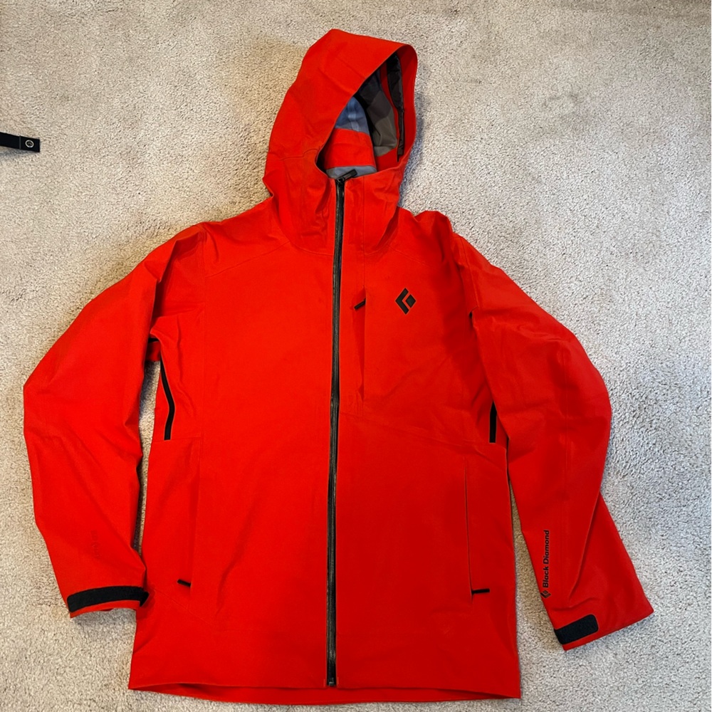 Black Diamond Recon Stretch Ski Shell - Mens M - Octane - no powder skirt